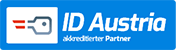 ID Austria accredited partner badge.